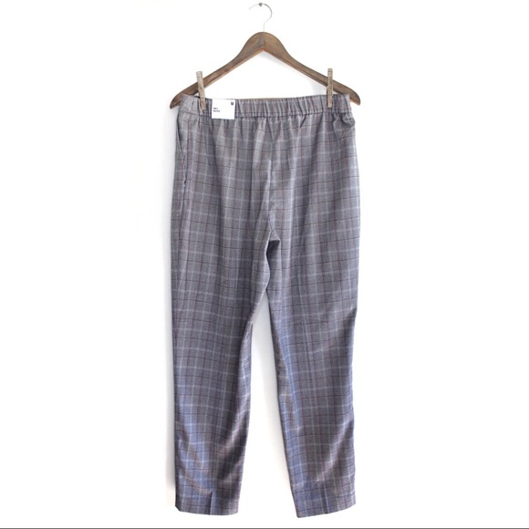 Express NWT High Waisted Plaid Button Front Pants - Picture 8 of 13